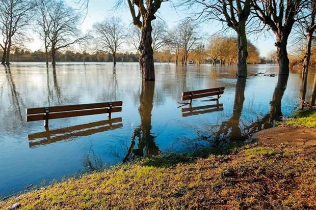 Flooding is one area where England is vulnerable to climate change (photograph: Lucie Lang/123RF)