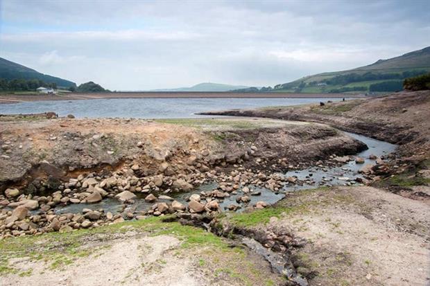 Drought-stricken reservoir