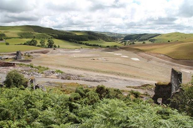 The mine after remediation (photograph: Natural Resources Wales)
