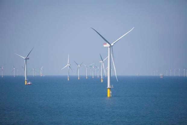 The West of Duddon Sands Wind Farm came online last year (photograph: Iberdrola)