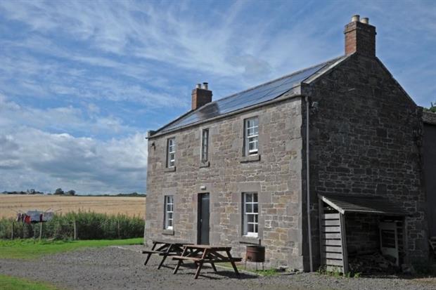 A farmhouse in the grounds of the National Trust for Scotland's House of Dun features solar PV (photograph: Forster Energy CC BY-SA 2.0 )