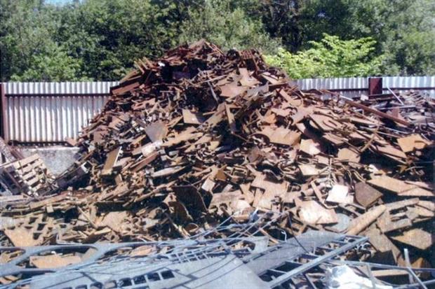 Skip hire firm Frank Barnes has been ordered to store all waste inside a building (photograph: Environment Agency)