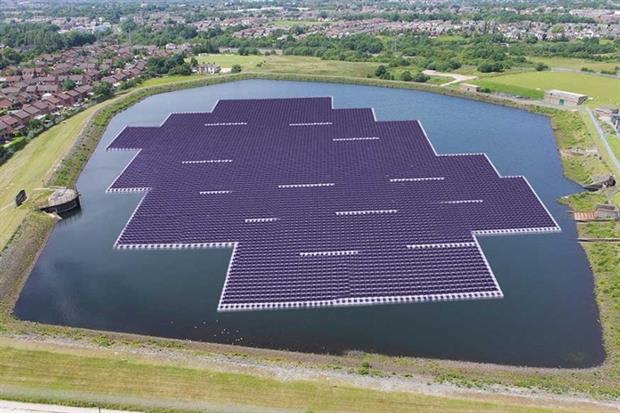 The array will be the second largest in the world (photograph: United Utilities)