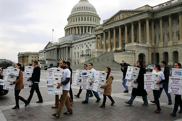 A massive campaign over seven years, change of government in Canada and CoP21 were major factors in the rejection of Keystone XL (photograph: 350.org/Flckr)