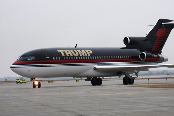 DJT Operations, which runs Donald Trump’s private jet, has been fined £1,611. Photograph: IowaPolitics.com