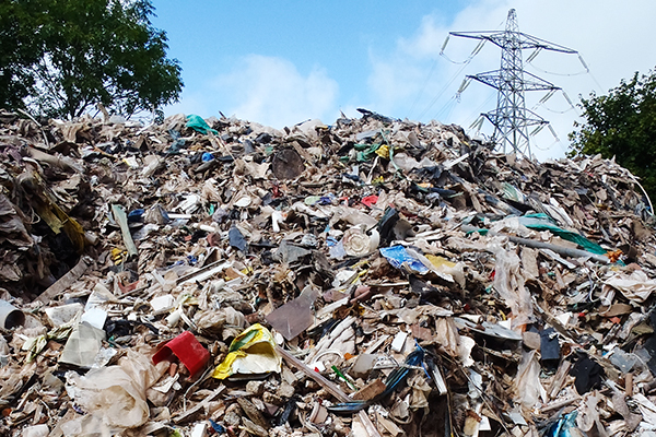 Environment Agency officers estimated 2,600 tonnes of hazardous waste had been dumped at the Devon site. Photograph: Environment Agency