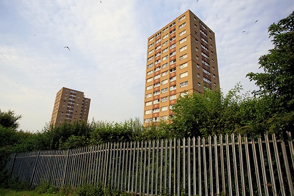 Two council housing blocks in Bristol. Photograph: Paul Smith/123RF