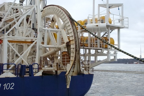 The government's response to the NIC report calls for more interconnector capacity such as the recently completed BritNed project between UK and Netherlands. Photograph: Global Marine Photos