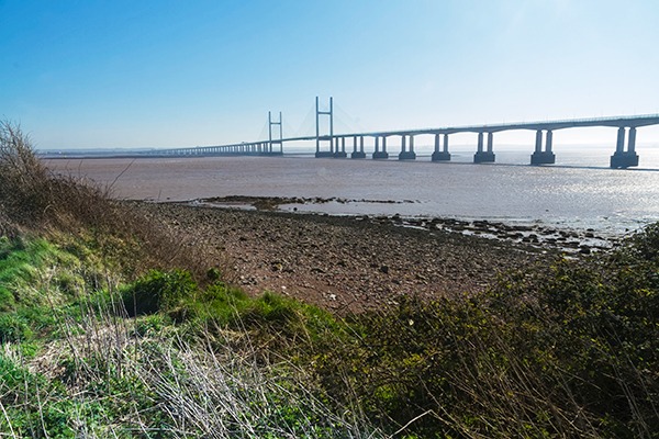 The Second Severn crossing carries the M4 motorway over the Bristol Channel between England and Wales. Photograph: Andrew Chisholm/123RF