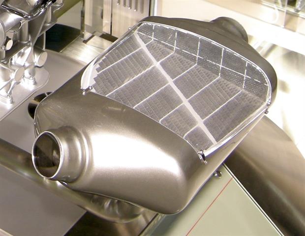 A diesel particulate filter, seen here on a Renault-Nissan engine, is easily clogged due to its honeycomb structure. Photograph: Hatsukari715