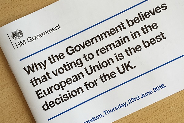A government leaflet distributed to households makes no mention of the environment. Photograph: Ptwo/123RF