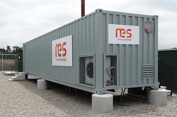 The RES battery storage system is the first to provide fast frequency response in the UK. Courtesy of RES