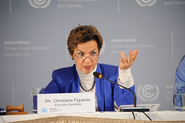 Outgoing UN climate head Christiana Figueres stressed the complex Paris Agreement needs to maintain momentum on several fronts simultaneously. Photograph: UN