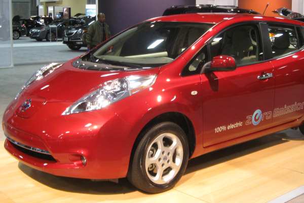 The Environment Agency leases only three electric cars, all Nissan Leafs. Photograph: IFCAR
