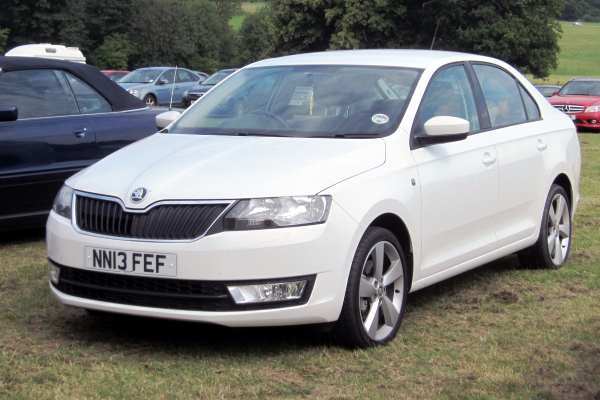 This Skoda Rapid, made in 2013, features an emissions test-cheating engine. Photograph: Charles01 CC BY-SA 3.0