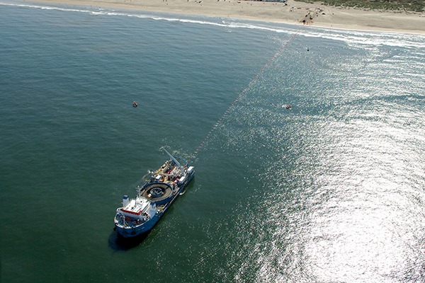 More interconnectors such as BritNed to the Netherlands will improve grid stability as it decarbonises. Photograph: Global Marine Photos/Flickr