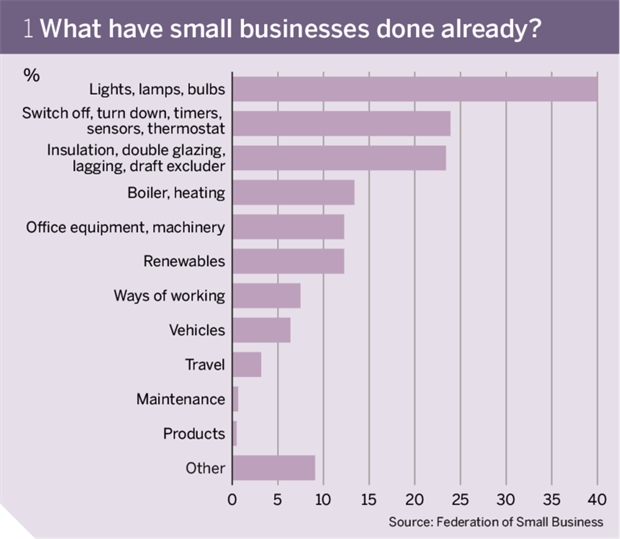 Figure 1: What have small businesses done already?
