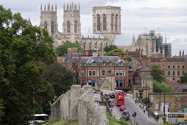 Many of the roads within York’s ancient walls are suited more for horses and carts than modern vehicles (photograph: Matt Buck)