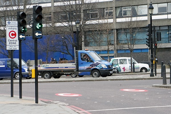 Central London’s congestion charging zone has been in operation since 2008 (photograph: Mario Roberto Durán)