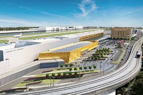 An artist's impression of the rebuilt airport. Image: London City Airport