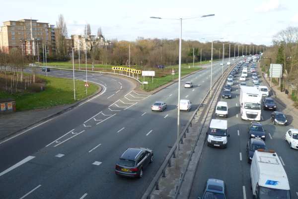 The North Circular Road would form part of the boundary of the ultra-low emission zone under mayor Sadiq Khan's plans. Photograph: Philafrenzy CC BY-SA 4.0