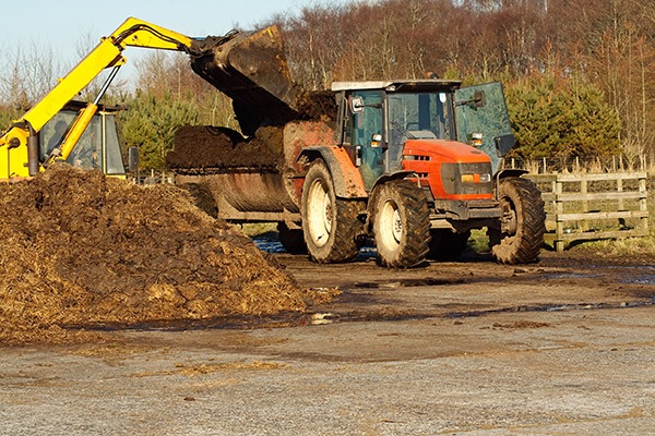 Land spreading at a farm