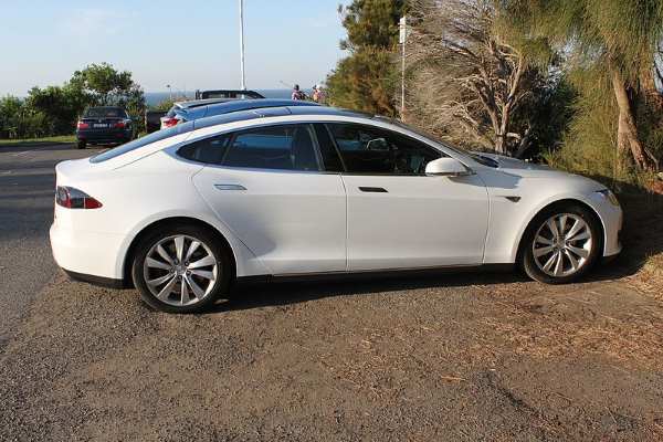 There are now about 3,000 all-electric Tesla Model S cars on UK roads. Photograph: jeremyg3030 CC-BY-2.0