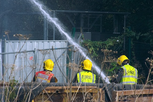 The Waste4Fuel site near Orpington regularly catches on fire. Photo: @n_s_martin