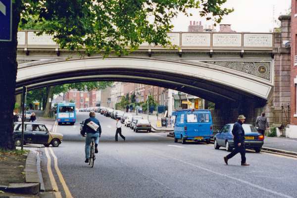 Derby's Friargate bridge is likely to be within its clean air zone. Photograph: Ben Brooksbank CC-BY-SA-2.0