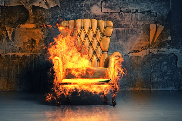 Before the Furniture and Furnishings (Fire Safety) Regulations 1988 entered force, sights like this were more common. Photograph: Victor Zastolskiy/123RF