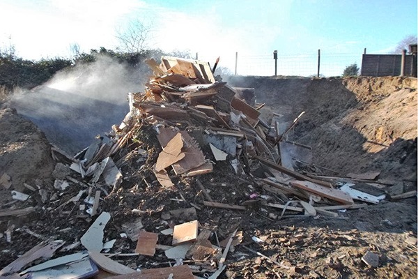 The EA said the men “showed a blatant disregard for the environment”. Photograph: Environment Agency