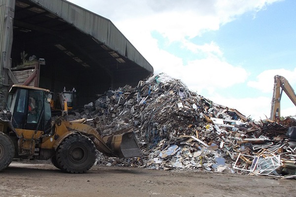 The height of the waste exceeded the 2.5 metres permitted. Photograph: Environment Agency