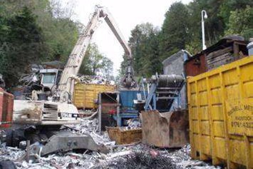 The noise came from an aluminium shredding machine, forklift trucks, angle grinders and mechanical grabs. Photograph: Environment Agency