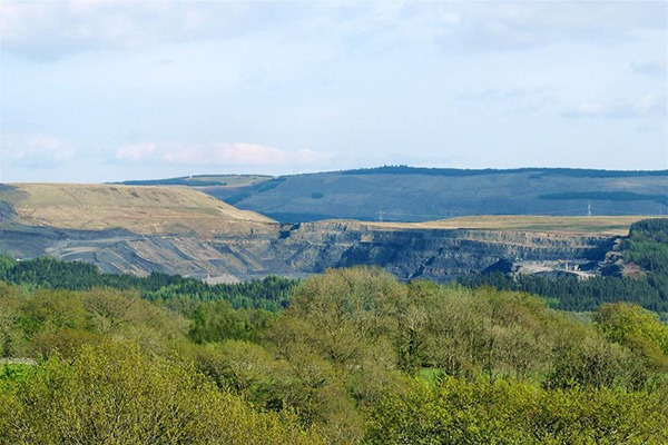 Nant Helen open cast coal mine. Photograph: Nigel Davies/geograph.org.uk