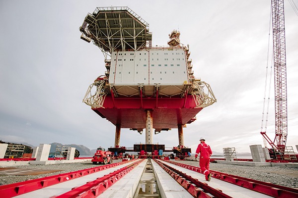 Decommissioning facility at Great Yarmouth on the Norfolk coast. Photograph: Veolia