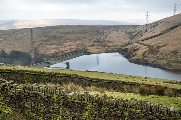 The moors above the reservoir could be planted to prevent flooding. Photograph: Yorkshire Water