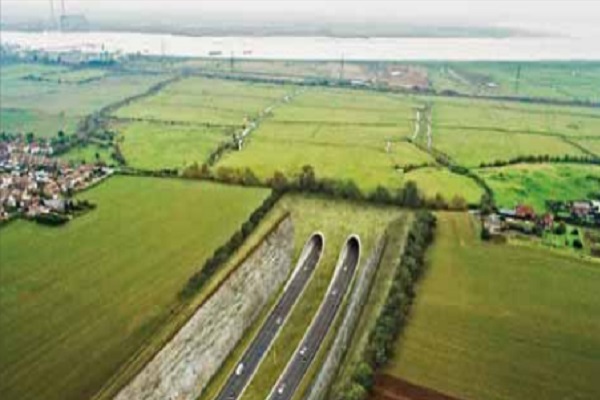 The new crossing will go under the Thames. Photograph: Highways England