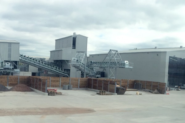 The bottom ash processing facility has already been built. Photograph: Day Group