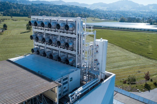 The prime minister backed the development of direct CO2 capture technology, such as the Swiss Climeworks plant. Photograph: Climeworks/Julia Dunlop