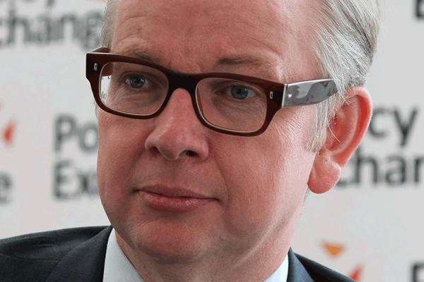 Michael Gove once described himself as a 'shy green'. Photograph: Policy Exchange