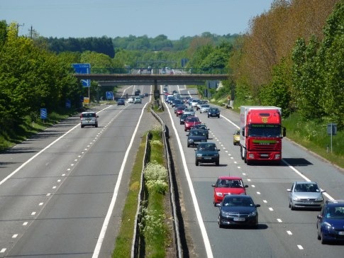 Busy dual carriageway