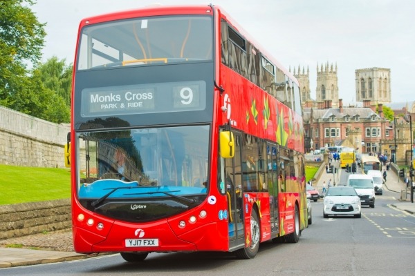 Electric bus in York