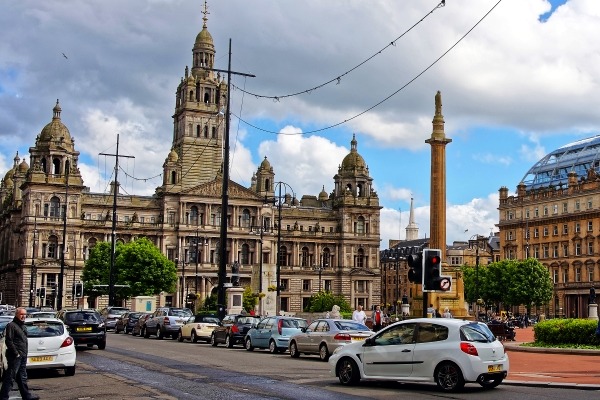 Glasgow's George Square will probably be part of its low emission zone. Photograph: Erix2005/123RF