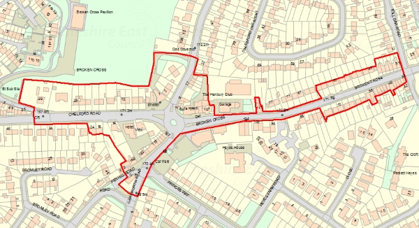 The Broken Cross air quality management area in Macclesfield is the largest to be designated following the scandal. Image: Cheshire East Council