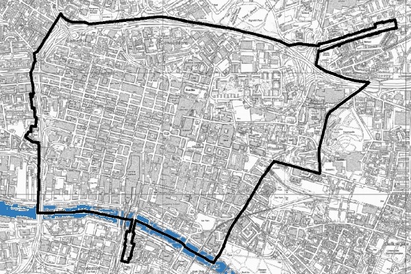Glasgow's first proposed LEZ boundary
