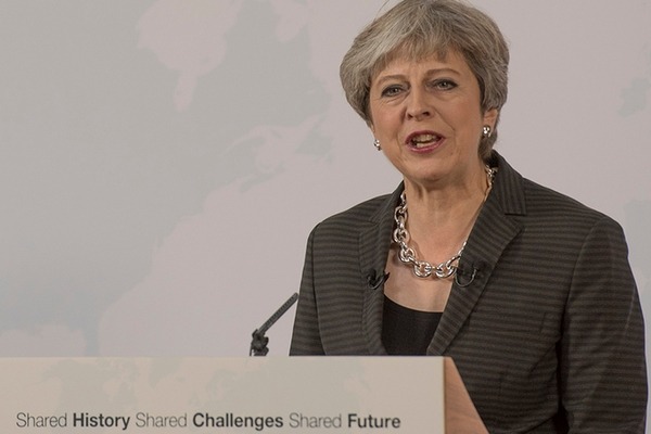 May's speech highlighted 'the threat of climate change depleting and degrading the planet we leave for future generations'.