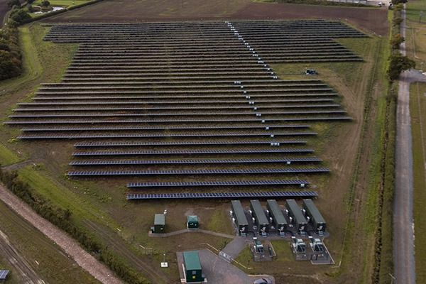 Subsidy-free 10MW Clayhill solar farm is expected to generate enough electricity for around 2,500 homes. Photograph: Anesco