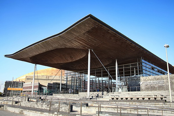 The Wales Assembly building in Cardiff. Photograph: Anthony Baggett/123RF
