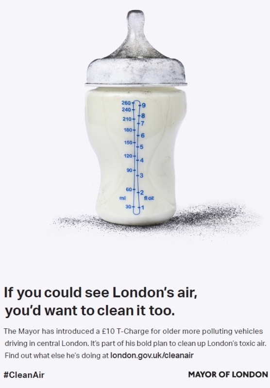 A series of adverts such as this will be on London bus stops and tube stations from 3 November