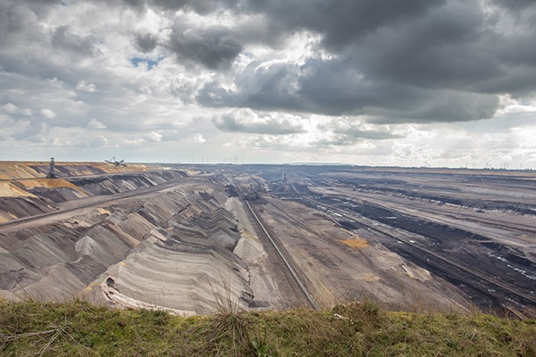 Garzweiler brown coal surface mining in Germany. Photograph: Tobias Arhelger/123RF